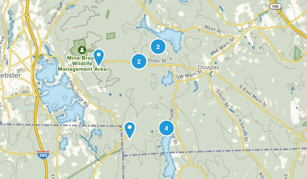 Douglas, Massachusetts Map