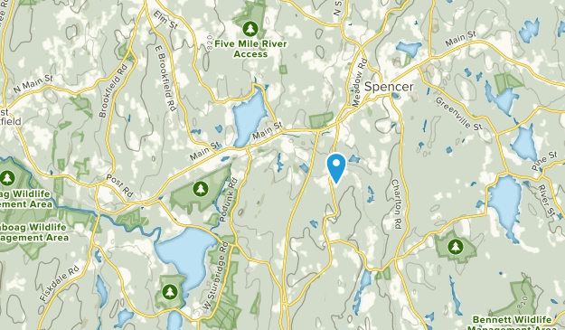 East Brookfield, Massachusetts Map