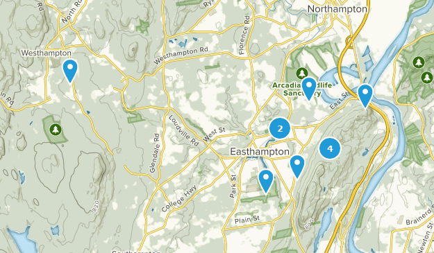 Easthampton, Massachusetts Map
