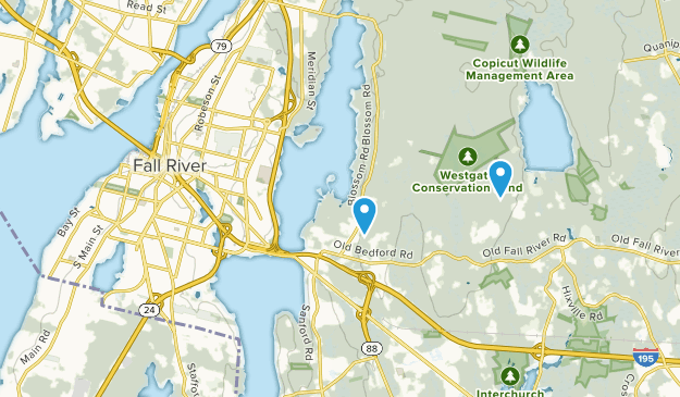 Fall River, Massachusetts Map
