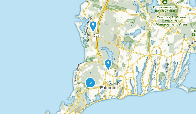 Falmouth, Massachusetts Map