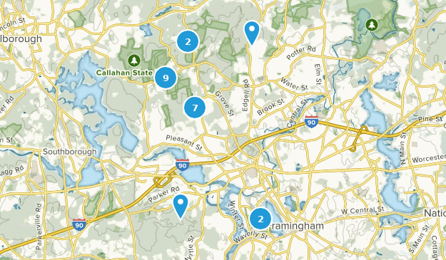Framingham, Massachusetts Map