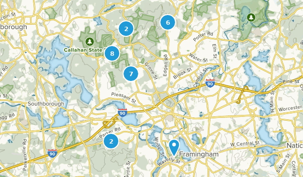 Framingham, Massachusetts Map
