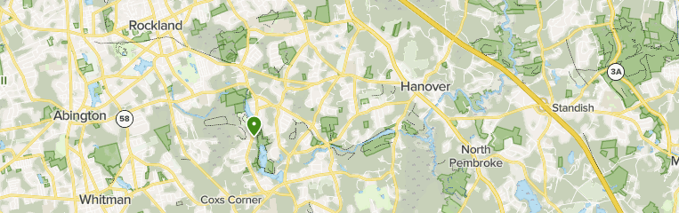 Trails Map near Hanover, Massachusetts