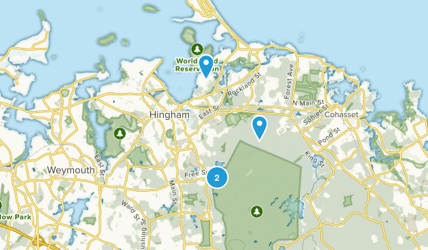 Hingham, Massachusetts Map