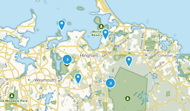 Hingham, Massachusetts Map