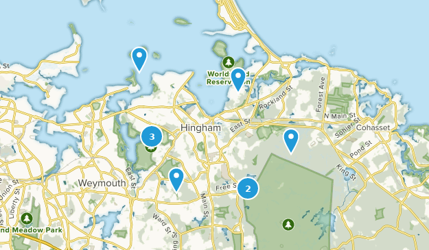 Hingham, Massachusetts Map