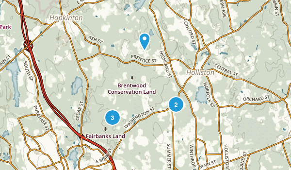 Holliston, Massachusetts Map