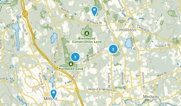 Holliston, Massachusetts Map