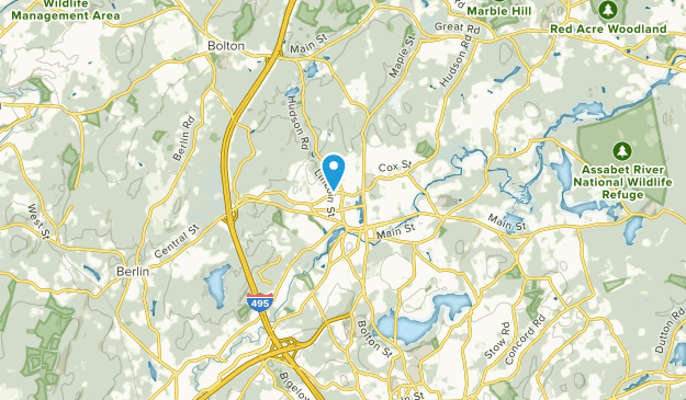 Hudson, Massachusetts Map