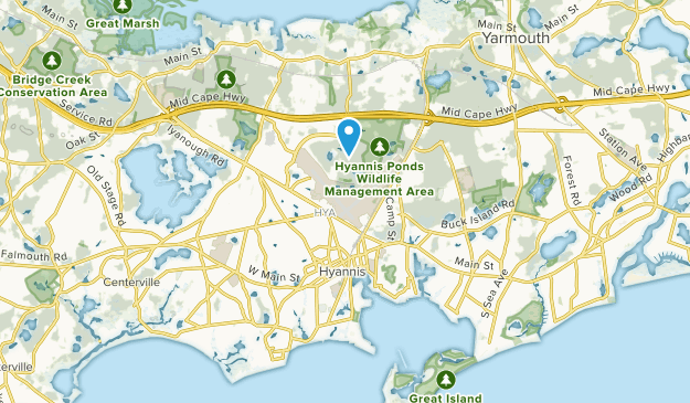 Hyannis, Massachusetts Map