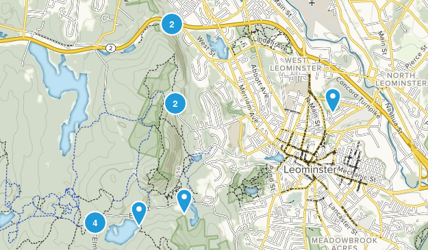 Leominster, Massachusetts Map