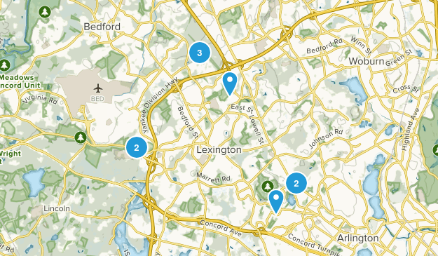 Lexington, Massachusetts Map