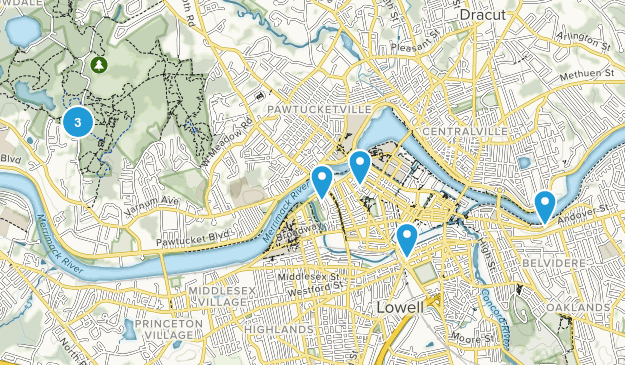 Lowell, Massachusetts Map