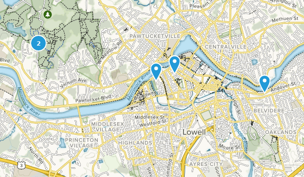 Lowell, Massachusetts Map