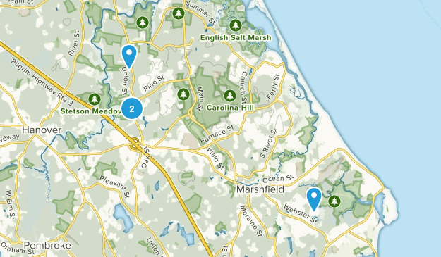 Marshfield, Massachusetts Map