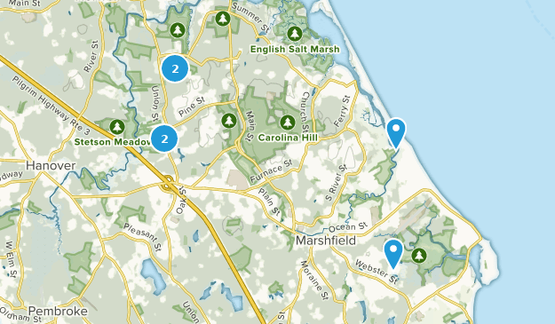 Marshfield, Massachusetts Map