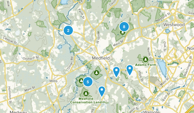 Medfield, Massachusetts Map
