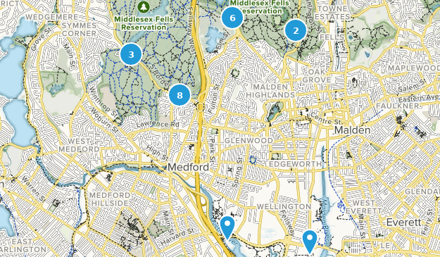 Medford, Massachusetts Map