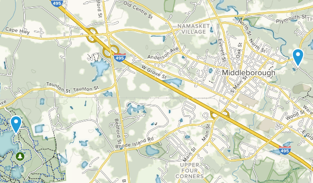 Middleborough, Massachusetts Map