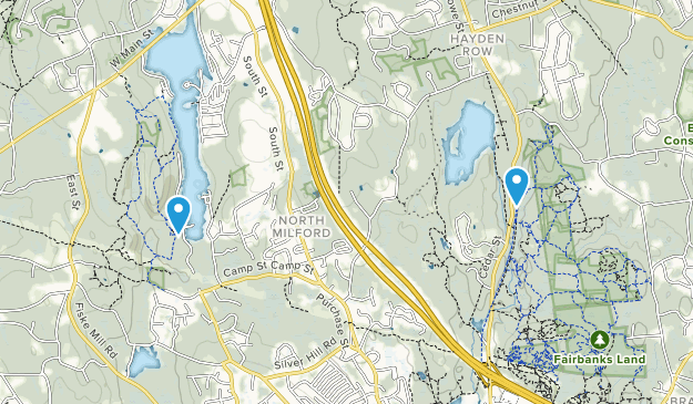 Milford, Massachusetts Map