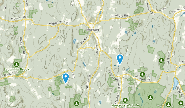 Monson, Massachusetts Map
