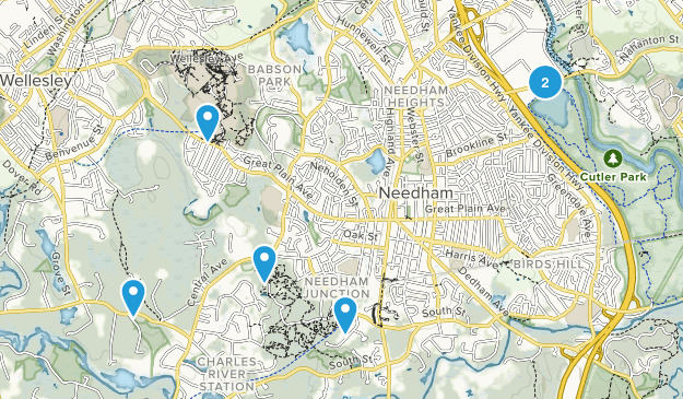 Needham, Massachusetts Map
