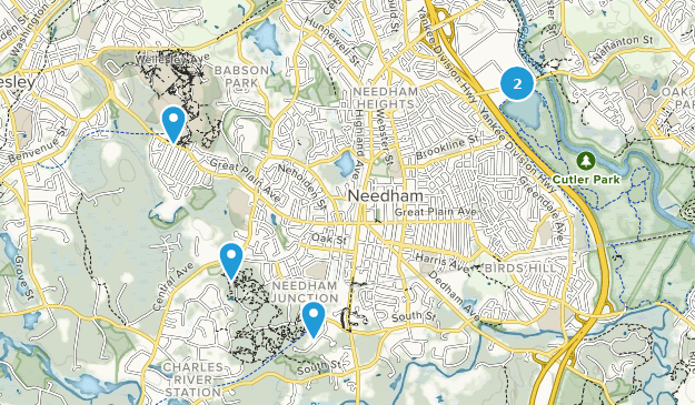 Needham, Massachusetts Map