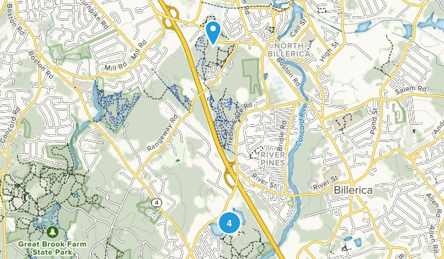 North Billerica, Massachusetts Map