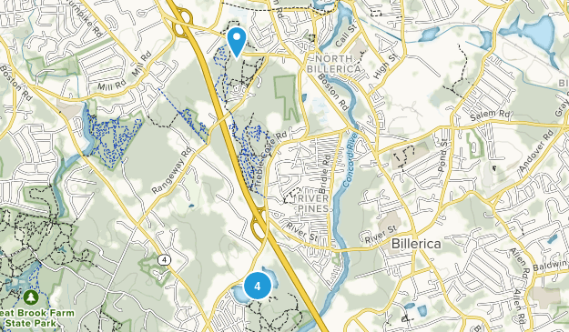 North Billerica, Massachusetts Map