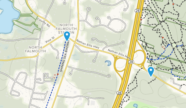 North Falmouth, Massachusetts Map