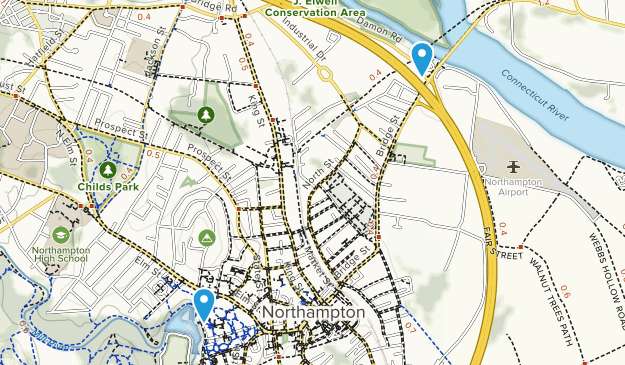 Northampton, Massachusetts Map