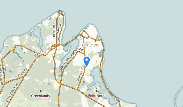 Oak Bluffs, Massachusetts Map