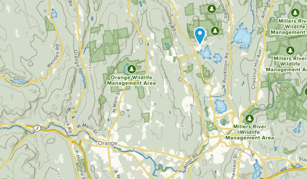 Orange, Massachusetts Map
