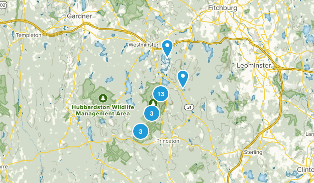 Princeton, Massachusetts Map