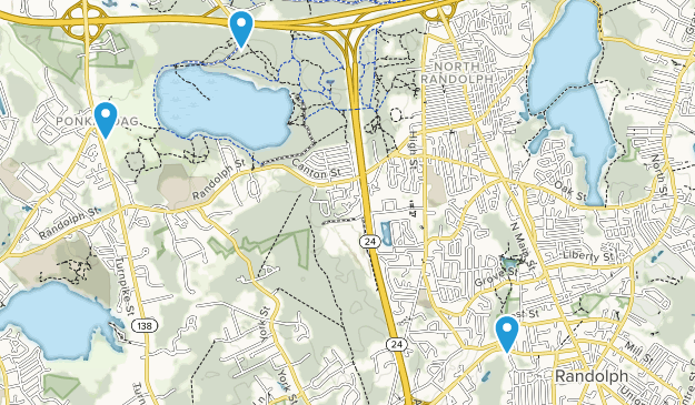 Randolph, Massachusetts Map