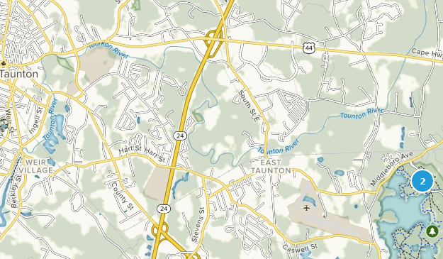 Taunton, Massachusetts Map