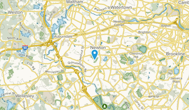Waban, Massachusetts Map