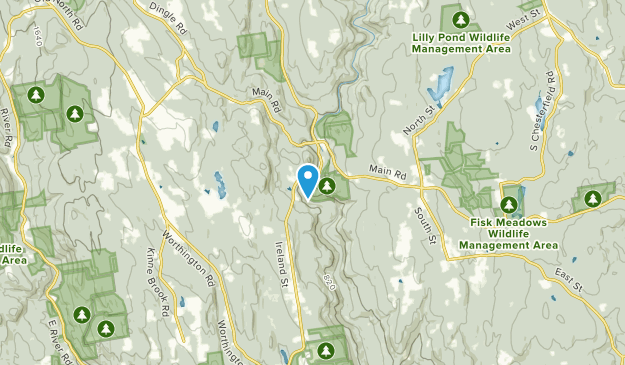 West Chesterfield, Massachusetts Map