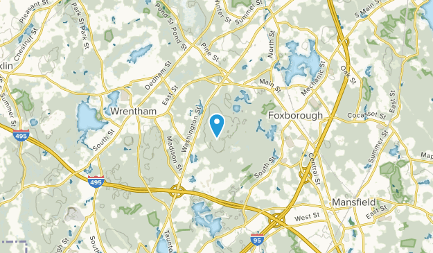 West Foxboro, Massachusetts Map