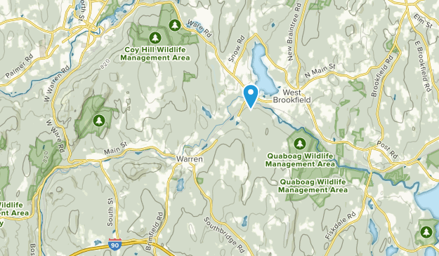 West Warren, Massachusetts Map
