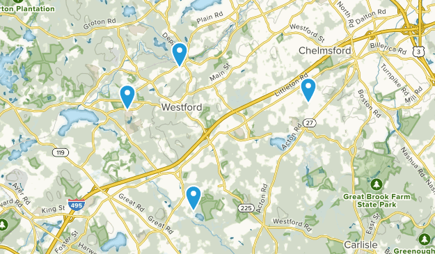 Westford, Massachusetts Map