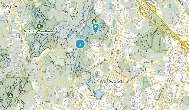Westwood, Massachusetts Map