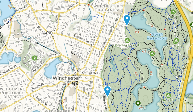 Winchester, Massachusetts Map