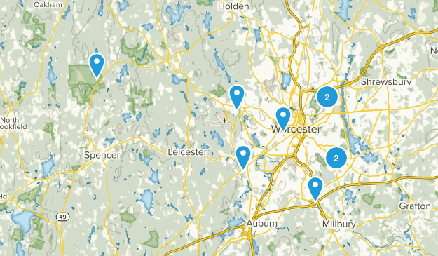 Worcester, Massachusetts Map