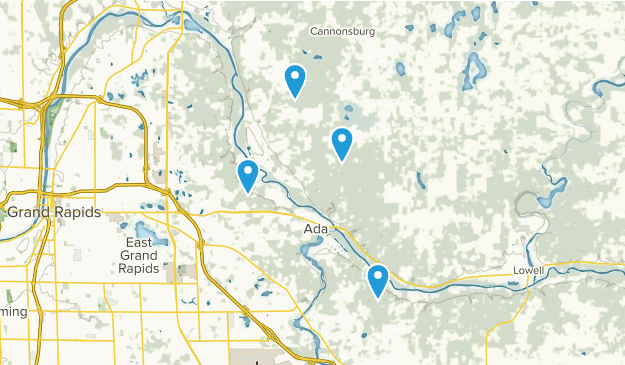 Municipio de Ada, Míchigan Map