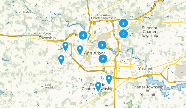 Ann Arbor, Michigan Map