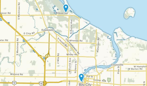 Bay City, Michigan Map