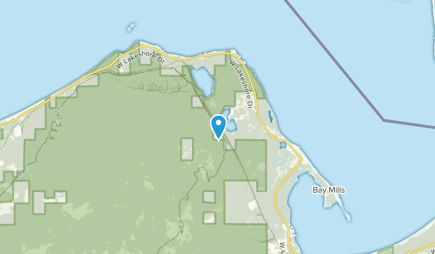 Bay Mills, Michigan Map