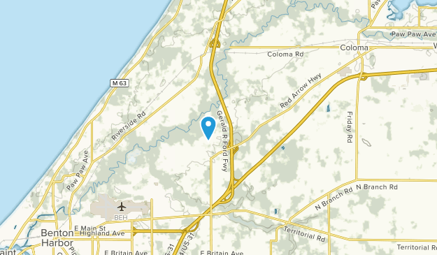 Benton Harbor, Michigan Map